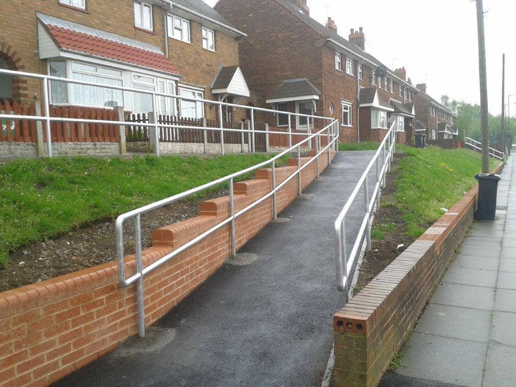 Silver Ramp Railings