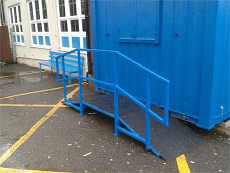 Ramp welded & fitted @ Kingsbury School